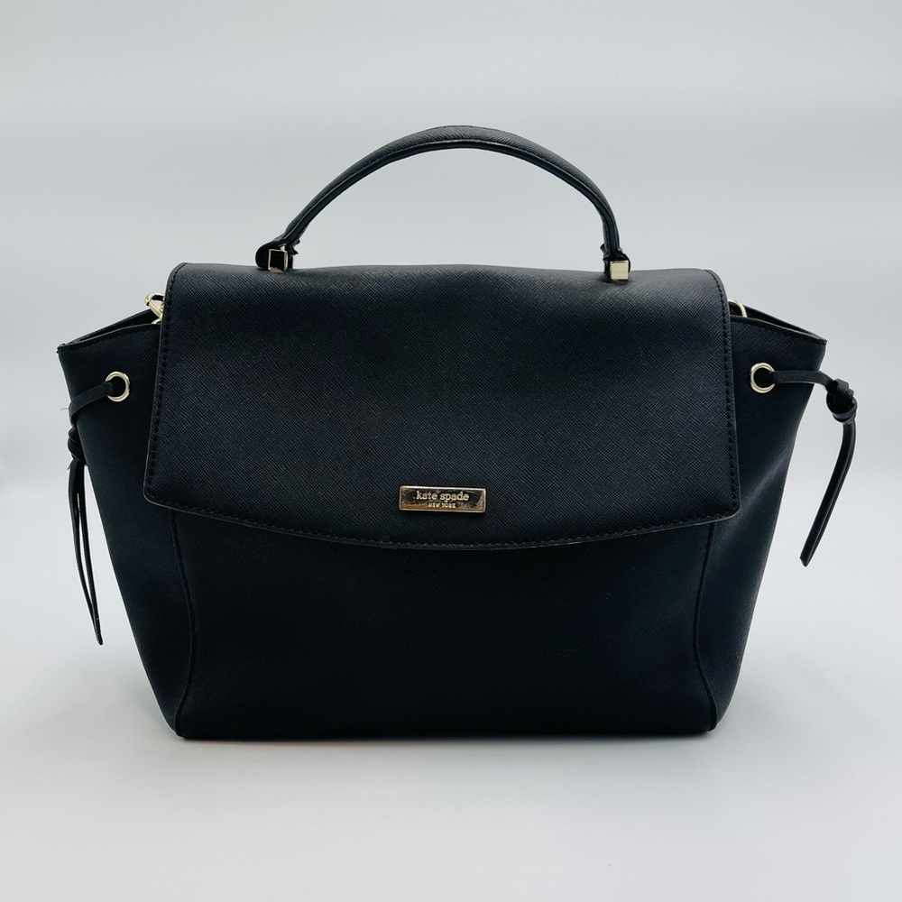 KATE SPADE BLACK CROSSBODY MEDIUM TOTE BAG - Picture 1 of 16